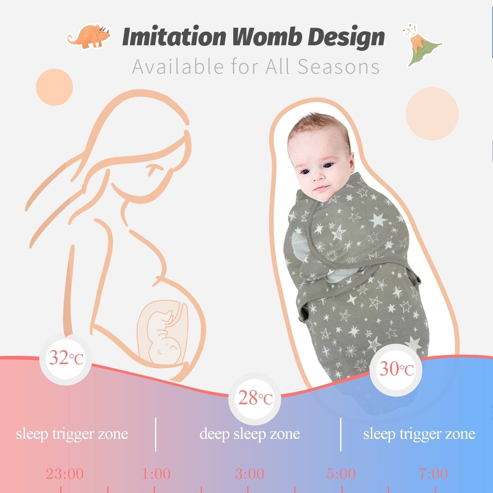 Sweet Dream Baby Swaddle - The Little Big Store