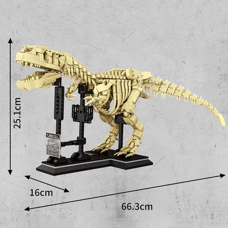 T-rex Dinosaurs Fossil Building Blocks - The Little Big Store