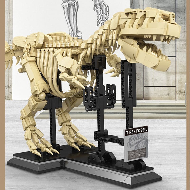 T-rex Dinosaurs Fossil Building Blocks - The Little Big Store
