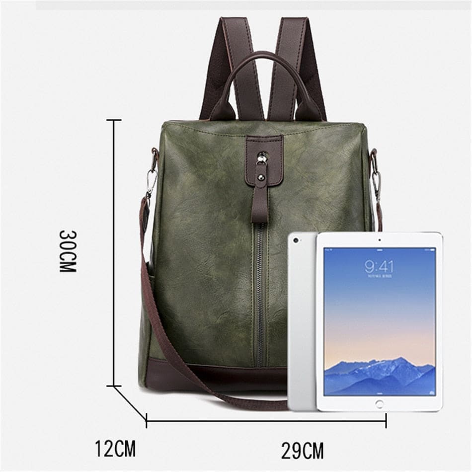 Timeless Elegance: 3-in-1 Retro PU Leather Backpack for Stylish Kids - The Little Big Store