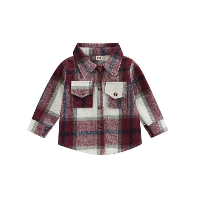 Toddler Plaid Patchwork Long Sleeve - The Little Big Store