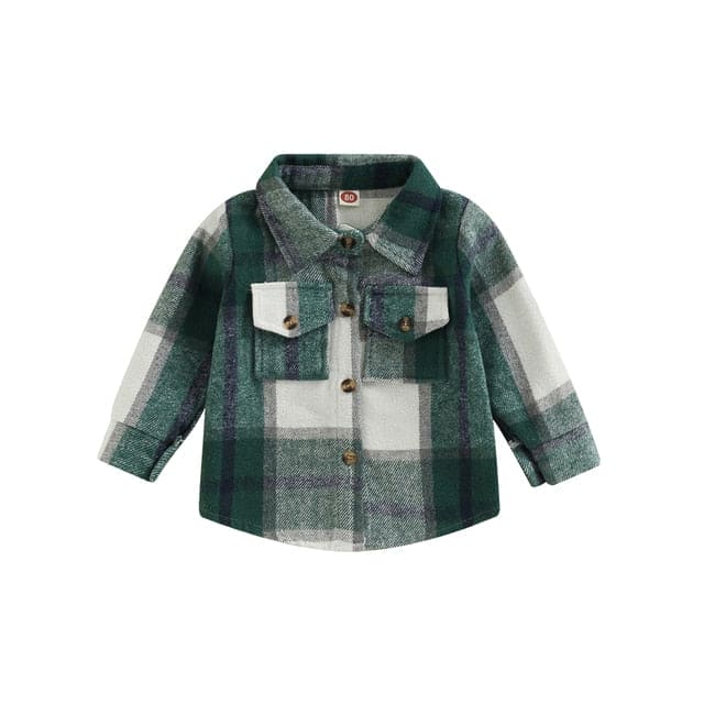 Toddler Plaid Patchwork Long Sleeve - The Little Big Store