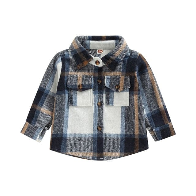 Toddler Plaid Patchwork Long Sleeve - The Little Big Store