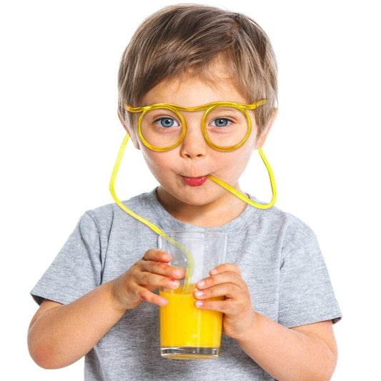 Twist and Sip in Style: Fun Glasses Flexible Drinking Straws - The Little Big Store