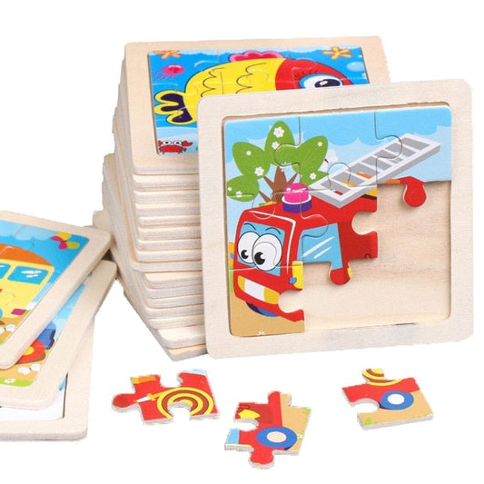 Unleash Creativity: Kids' Wooden 3D Puzzle Adventure - The Little Big Store