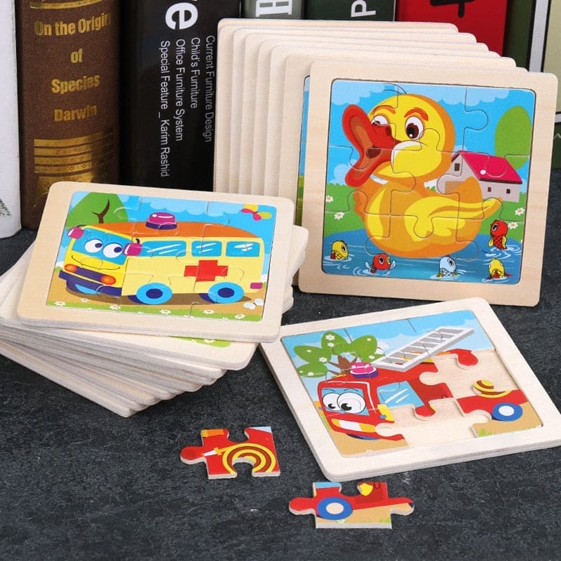 Unleash Creativity: Kids' Wooden 3D Puzzle Adventure - The Little Big Store